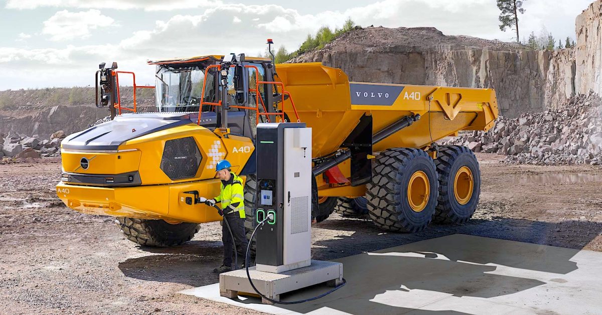 Volvo Elektrikli Artiküllü Haul Truck